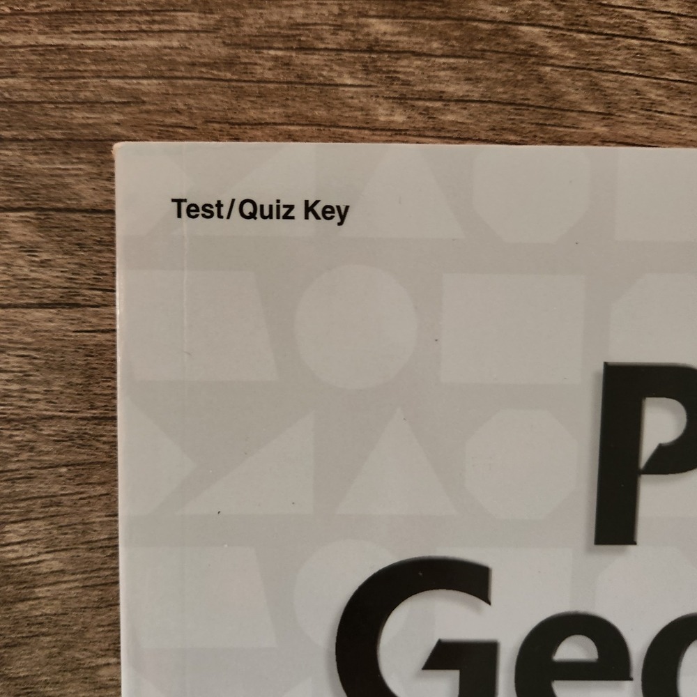 Abeka Plane Geometry Test and Quiz Key Teacher Answer Guide High School Math - Picture 3 of 6